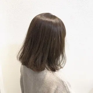 ミディアム カラー 柳田 駿のヘアスタイル