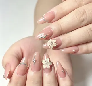 ネイル By moonネイル 🌷ワンホン/韓国風のネイルデザイン