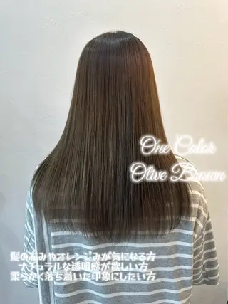 セミロング カラー 🍑ももか🍑透明感 カラー/赤羽🦋のヘアスタイル