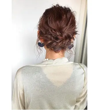 セミロング ヘアアレンジ glad hairのヘアスタイル