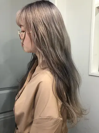 ロング カラー Pia ツボイ ケイタのヘアスタイル