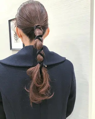 ロング ヘアアレンジ ヘアセット ✴︎Mai✴︎銀座のヘアスタイル