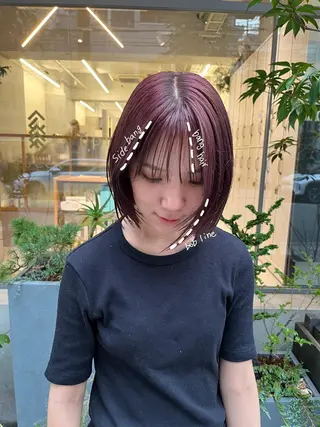 ショート カラー 韓国好き🇰🇷 美容師MIKUのヘアスタイル