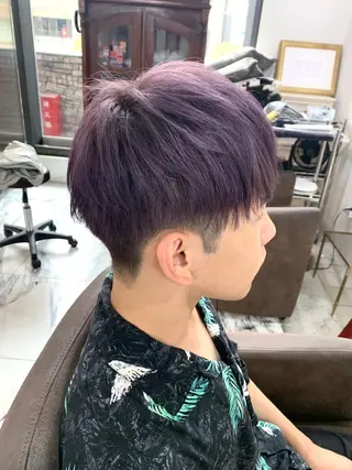 ショート カラー メンズ メンズ縮毛矯正 細谷碧海のヘアスタイル