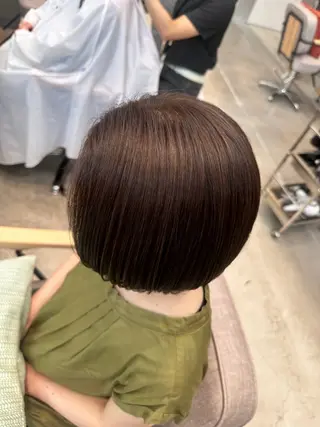 ショート 【茨木で白髪ぼかし】 テミルヘアー三好怜志のヘアスタイル