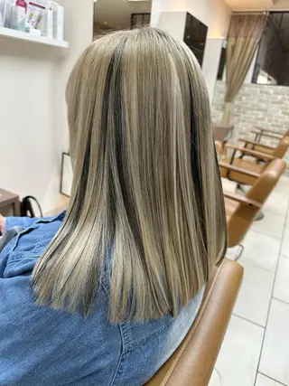 ミディアム 反橋 聖のヘアスタイル