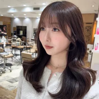ロング 銀座/レイヤー 顔周りカット溝手優太のヘアスタイル
