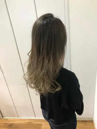 ロング カラー ブリーチ特化 梅田本多翔のヘアスタイル