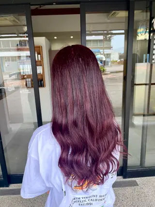 カラー 透明感カラー 結羽愛のヘアスタイル
