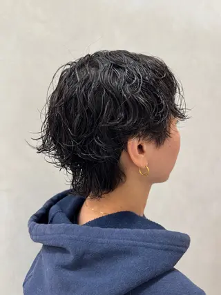 ショート パーマ メンズ メンズパーマ特化/ むらたのヘアスタイル