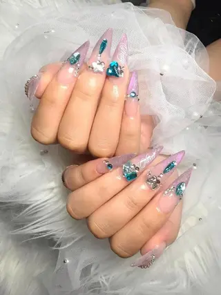 ロング カラー Bling Salonのネイルデザイン