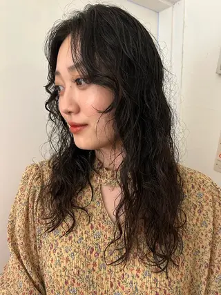 セミロング パーマ maho/垢抜け パーマカラーのヘアスタイル