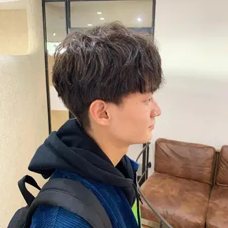ショート カラー メンズ 角戸 りおのヘアスタイル