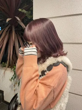 ミディアム カラー kunimi harukaのヘアスタイル