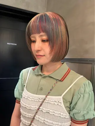 ショート カラー デザイン/アレンジ ❤︎イシイレイのヘアスタイル