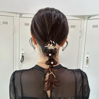 ヘアアレンジ ヘアアレンジ/ベー ジュchiakiのヘアスタイル