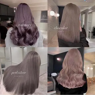 セミロング カラー 柔らかbeige モトキのヘアスタイル