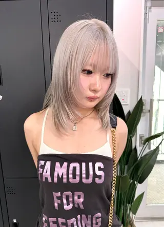 カラー レン🎨ハイトーン/ ブロンド🎨渋谷のヘアスタイル