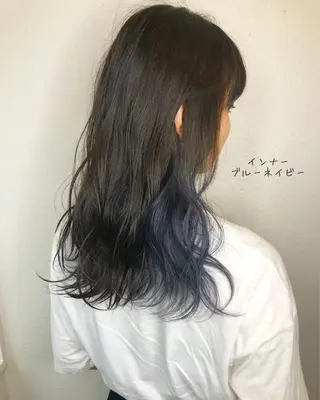 ロング カラー あさだ しゅうたろうのヘアスタイル