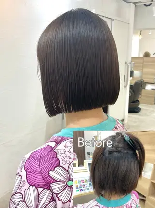 ショート 髪質改善 縮毛矯正/ レイヤー/銀座/本木のヘアスタイル
