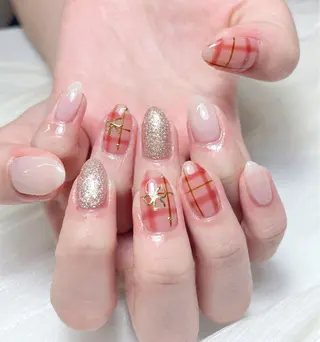 ネイル candy nail 韓国風ワンホンネイルのネイルデザイン