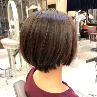 ショート カラー 髪質改善 縮毛矯正/ レイヤー/銀座/本木のヘアスタイル