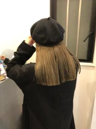 ロング カラー やまさきえりこ ニュアンスパーマのヘアスタイル