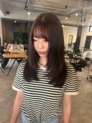 ロング カラー 宮下 功のヘアスタイル