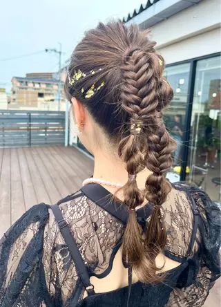 ロング ヘアアレンジ Emma ecole /栄/RIOのヘアスタイル