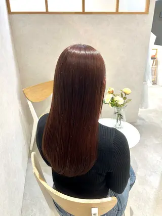 セミロング Mao 🎀bob 赤み撃退🌿艶カラーのヘアスタイル