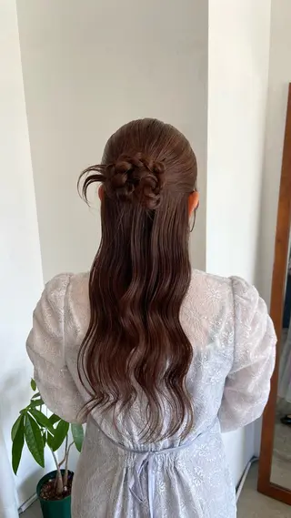 ヘアアレンジ まつ あみのヘアスタイル