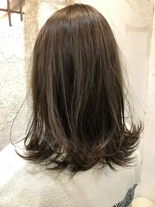セミロング カラー Gardenhair 小笠原 篤矢のヘアスタイル