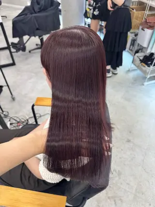ロング カラー 赤み無し柔らかカラー 【梅田】madokaのヘアスタイル