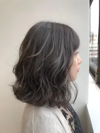 ミディアム カラー 【透明感、艶髪】西村 有司のヘアスタイル