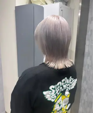 ミディアム カラー ハイトーン/🫧 トレンドカラー/あやのヘアスタイル