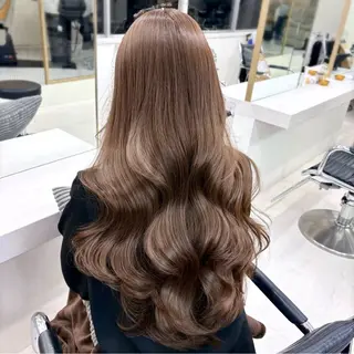 ロング 美髪縮毛矯正／ツヤ 髪カラー🫧つばさのヘアスタイル
