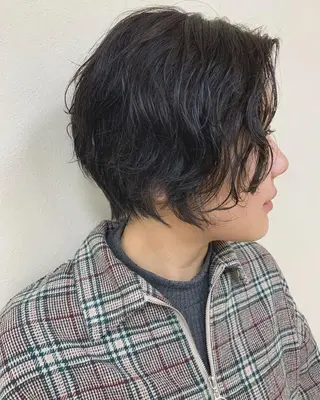 ショート カラー パーマ 初めてのショート お任せください✂️のヘアスタイル