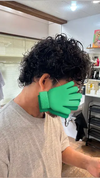 パーマ メンズ あおき ゆうかのヘアスタイル