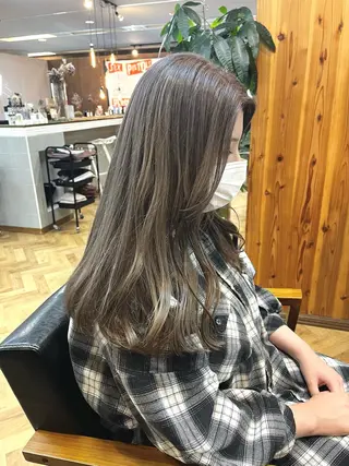 ロング カラー ヘアアレンジ ena/ブリーチなし 透明感・レイヤー🎀のヘアスタイル