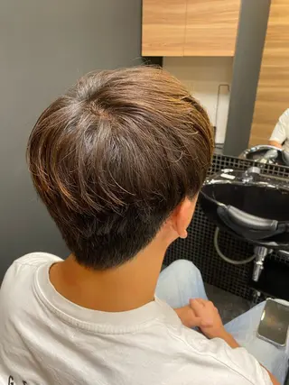 ショート メンズ メンズパーマモデル 大募集中のヘアスタイル