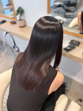 ミディアム カラー 🩵艶髪✨ 優菜のヘアスタイル