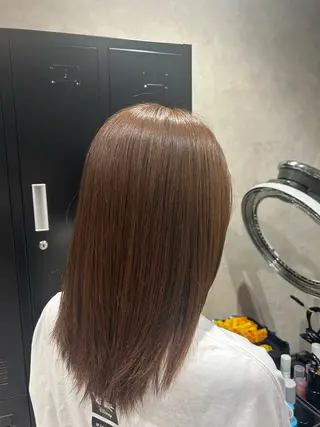 ミディアム カラー 《.Xian》リク/ 艶カラー✨カット✂️のヘアスタイル