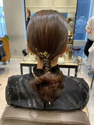 ミディアム ヘアアレンジ 🦖鶴岡 香純🦖のヘアスタイル