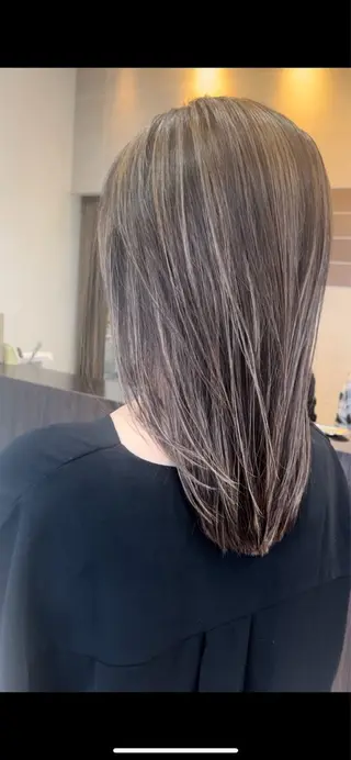 ロング カラー 髪質改善・ショートレ イヤーボブ🧡関玲子のヘアスタイル
