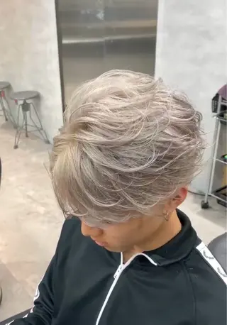 ショート パーマ メンズ メンズパーマカット 達人/涼のヘアスタイル