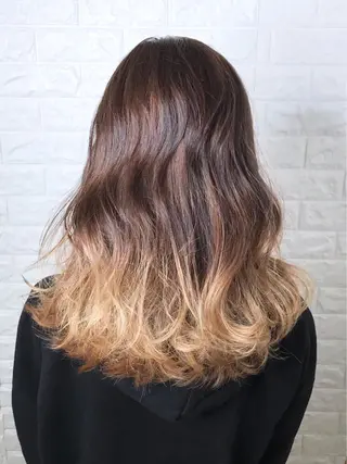 セミロング カラー 髪質改善縮毛矯正 美容師✂️山崎竜二のヘアスタイル