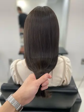 ロング カラー レイヤーカット 赤み消し　店長/大和のヘアスタイル