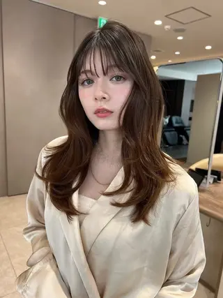 ロング 髪質改善/艶髪/透明 感カラー/アヤネのヘアスタイル