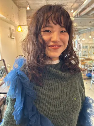 ミディアム ORe'S HAIR BE　GLaDまなみのヘアスタイル