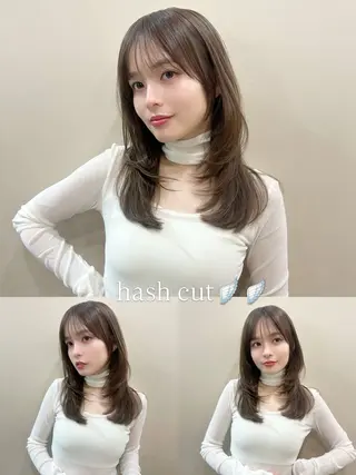 ミディアム 鎌倉 彩のヘアスタイル